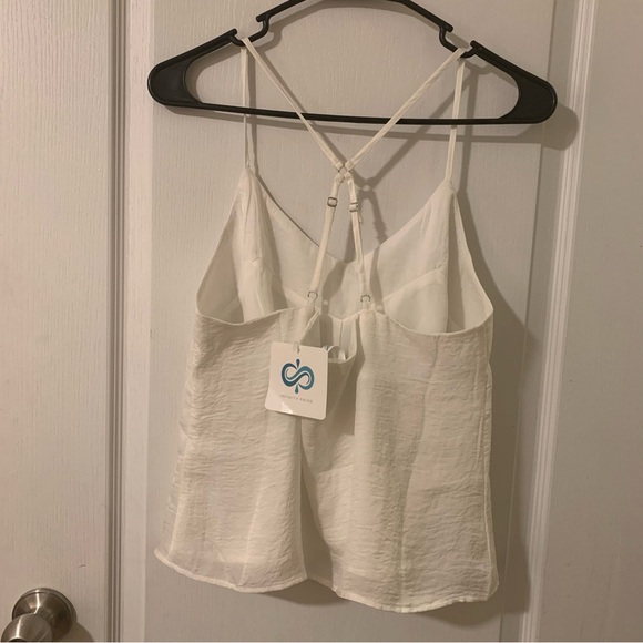 Infinity raine button down tank top blouse - Picture 4 of 6